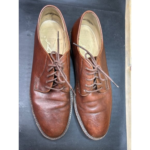 Vintage Frye Mens Brown Leather Oxford Dress Shoes Size 11D - Picture 3 of 10